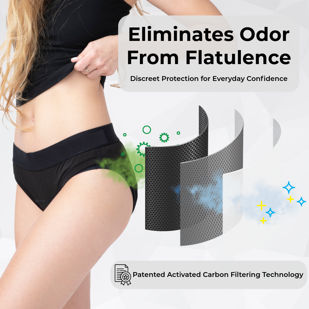 Womens Carbon Filter Pads 3-Pack - Bikini Briefs